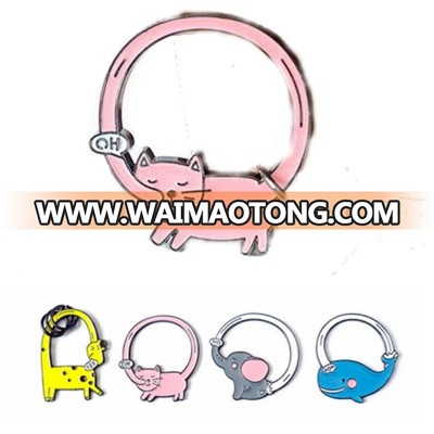 Animal Shaped Metal Keychain Manufacturer Custom Design Metal Key Chain For Christmas Presents/bag decoration