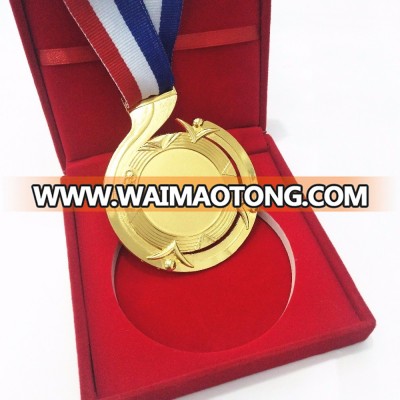 custom medals no minimum order/wholesale cheap sport medals/blank gold award metal military medals