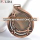 promotion Custom metal blank gold silver bronze medal with ribbon