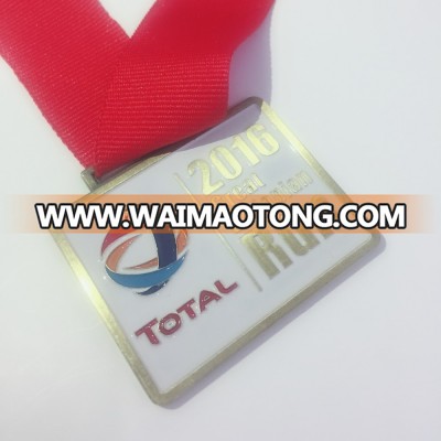 Customized running medal medallion with ribbon for Ethiopia events