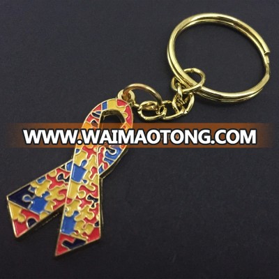 Customized zinc alloy metal enamel keychain/Keyring