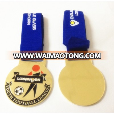 Antique Gold 3D Zinc Alloy Custom Sports Running China Medals No Minimum Order