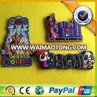 2017 Promotional Custom 3D Soft PVC rubber Fridge Magnet